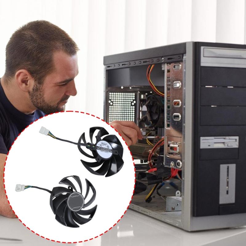 95MM 4-контактный вентилятор GPU PLD10010S12HH для видеокарты RTX4060 4060ti Эффективное рассеивание тепла PLD10010S12HH