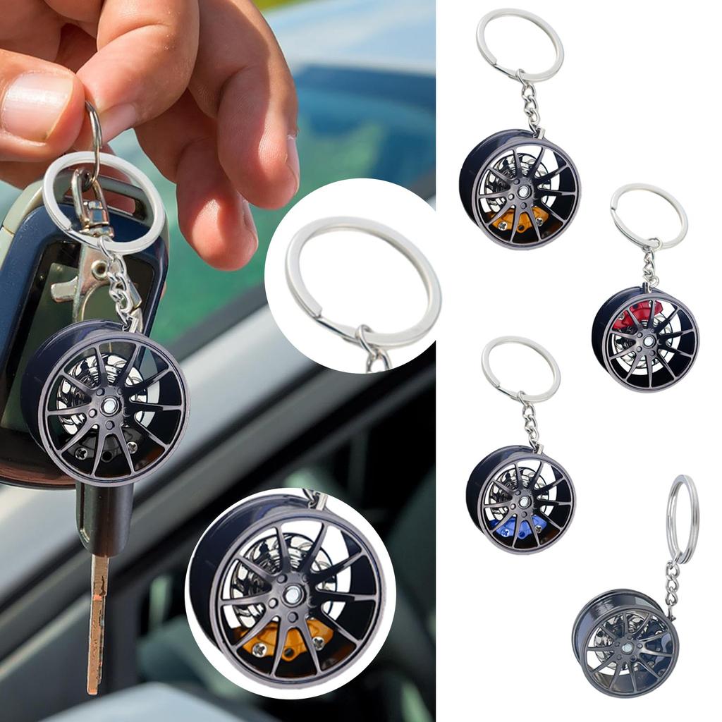Брелок для ключей в виде автомобильного обода, металлический брелок для ключей в виде автомобильного обода, брелок в форме автомобильного обода, брелок из сплава для рюкзаков, сумок, ключей от машины