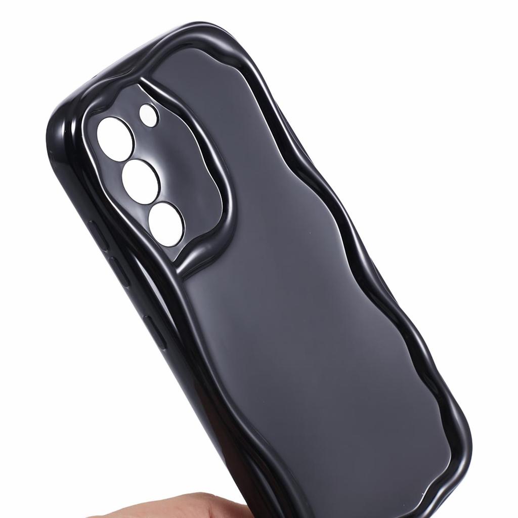 YX Series For Samsung Galaxy S21 FE 5G Case Wave Design Soft TPU Phone Cover (Precise Cutout)