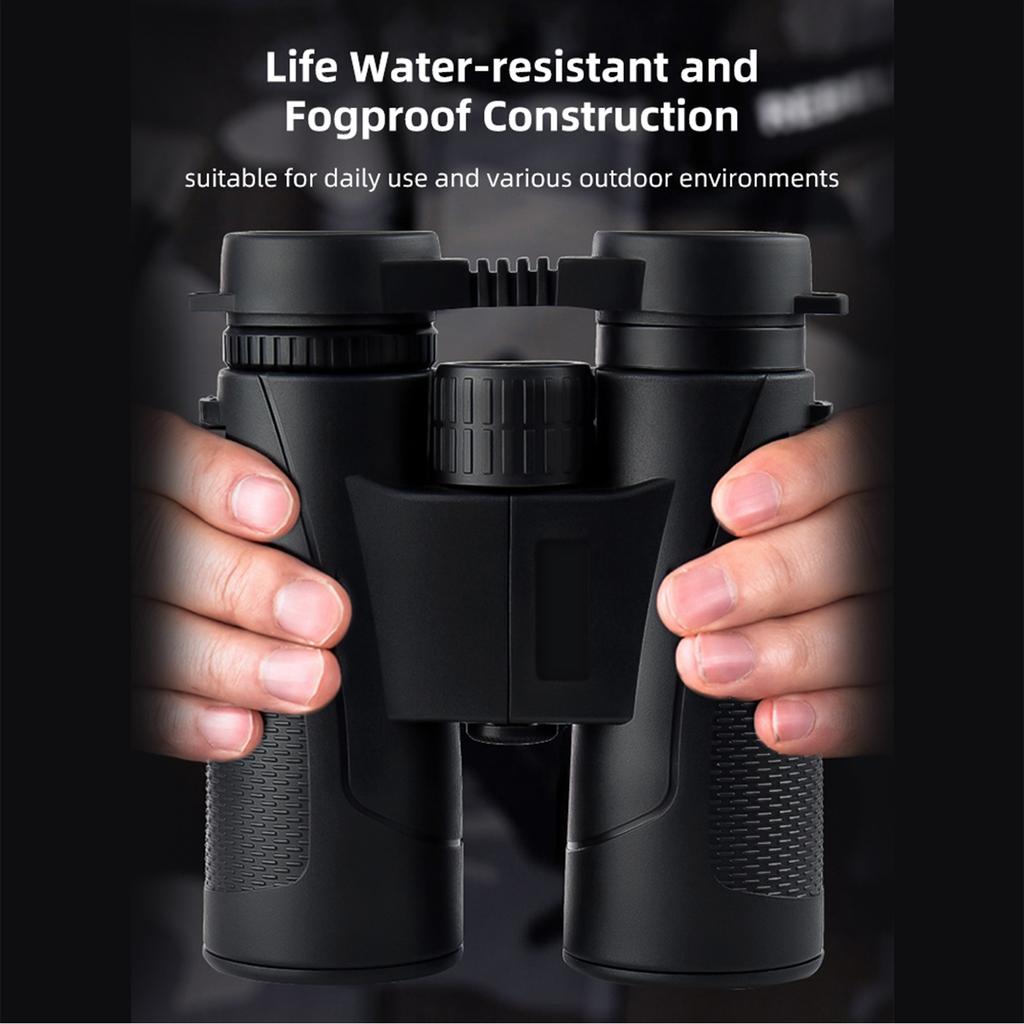 12X42 Binoculars Telescope for Adults FMC Optical Lens BAK4 Prisms Daily Life Water Resistant with Carrying Bag for