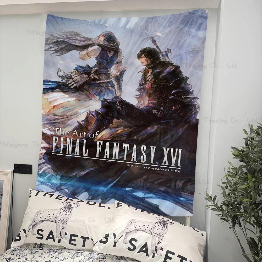 Game Final FFantasy Vii Cartoon Tapestry Bohemian Wall Tapestries Mandala Wall Hanging Sheets