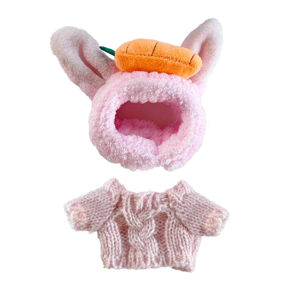 Для 17 см Кукольная одежда Лабубу Модная одежда Толстовки Кукольная одежда Цветовые толстовки Кукольные аксессуары Милые украшения Маленькая одежда