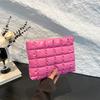 Вместительная повседневная плиссированная косметичка с вышивкой «Cloud Embroidery Thread», удобная сумка для хранения, модный клатч в иностранном стиле