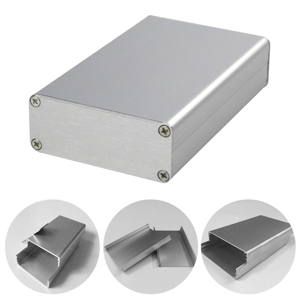 Silver Tool 50*80*20mm Circuit Board Shell Power Case Electronic Project Box Enclosure Case