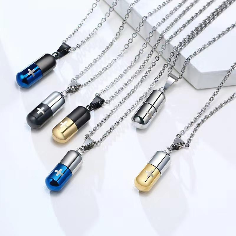Healing Tie Can Be Opened, Capsule Pill Necklace Ins Hipster Street, Pendant, Accessories 2026