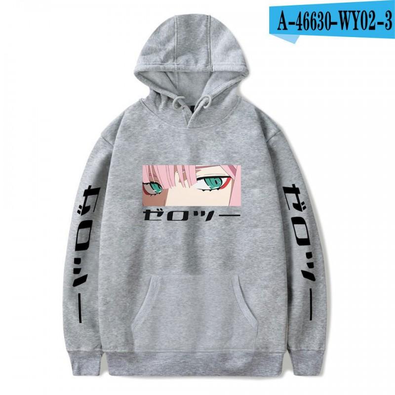 Unisex Oversized Hoodie Sweatshirt Inspired By Darling In Franxx Zero Two Anime Casual Winter Wear