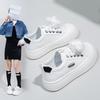 Белые туфли для женщин, новые весенние студенческие корейские стили, универсальные повседневные кроссовки на платформе, модные кроссовки Kt2615