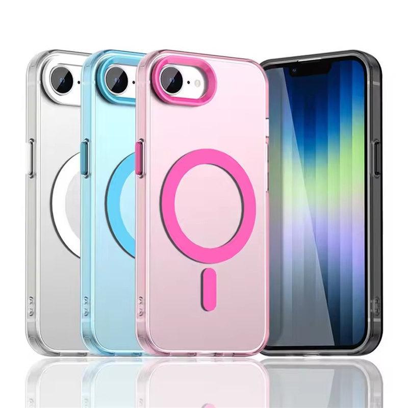 Матовый чехол Candy Magnetic Wireless Charger для iPhone 16E iPhone16E 5G для Magsafe ShockProof Soft Cover