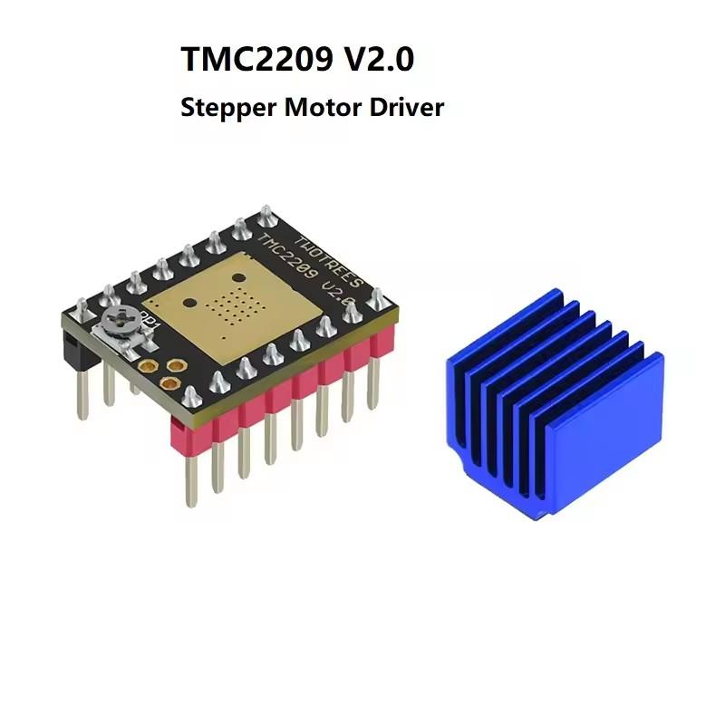 Запчасти для 3D-принтера для драйвера TMC2209 V2.0 Nema17/23 Драйвер шагового двигателя Step Stick 2.5A UART Ультратихий MKS Robin Nano Tinybee