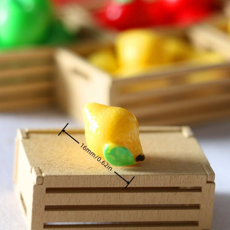 5 шт. Кавайи DIY Украшения Аксессуары Смола Искусственные Миниатюрные Еда Фрукты Банан Игрушечный Домик Игрушка Декоративные Поделки