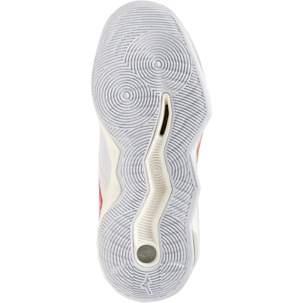 Mizuno Wave Momentum Pro Mid sneakers textile upper white/rose elegance