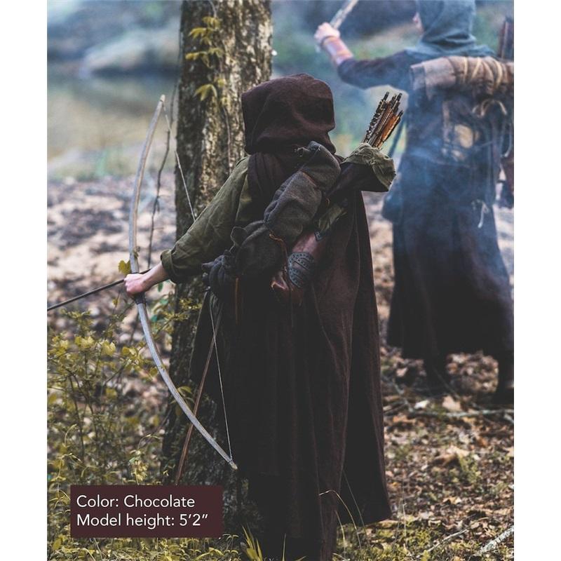 Мужская 6-цветная средневековая куртка с капюшоном, куртка для косплея, куртка для геймеров, винтажный реквизит, топ для костюмированного костюма