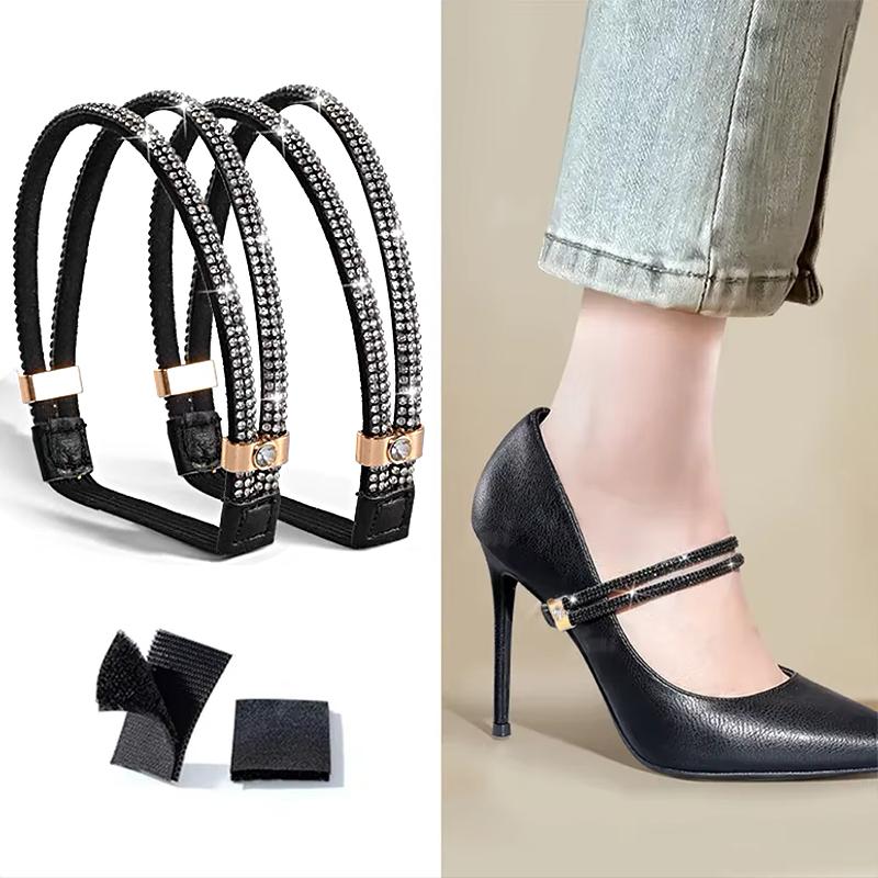 1 пара прозрачных удобных эластичных шнурков Simplely Tie, практичных, не требующих установки, с ромбами, полихромными узорами