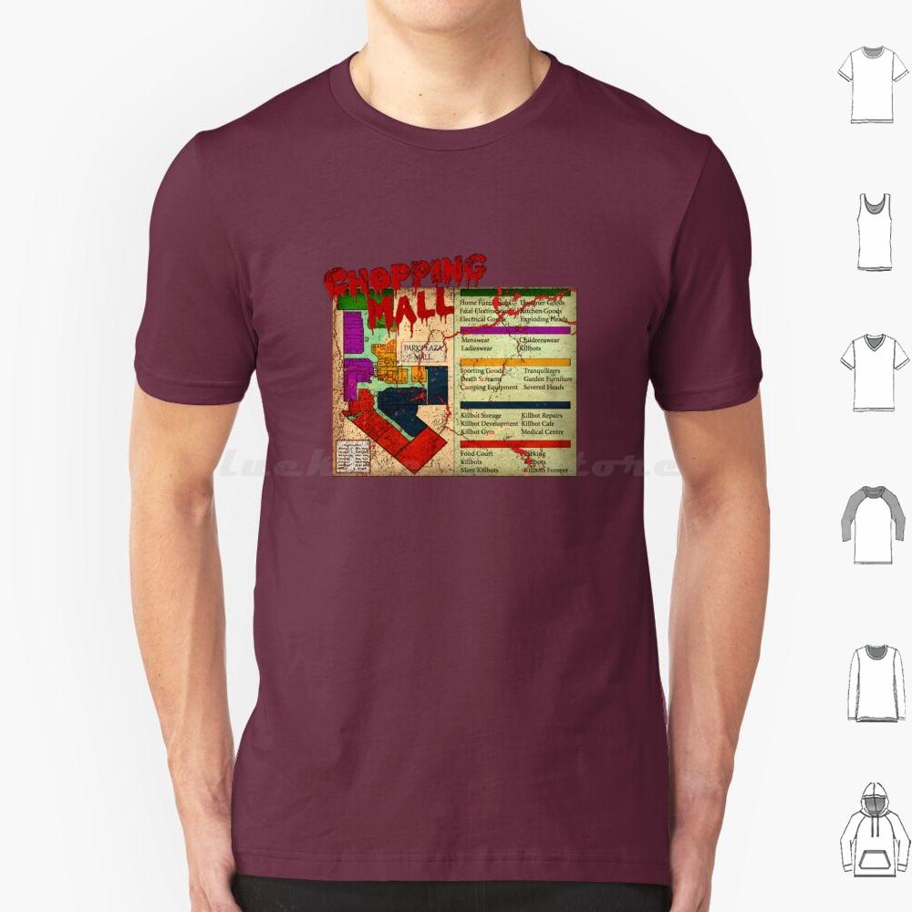 Chopping Mall V2 Хоррор Футболка Хлопок Мужская Женская Печать DIY Chopping Mall Слэшер Хоррор 80-е Культовое Кино Фильмы Vhs