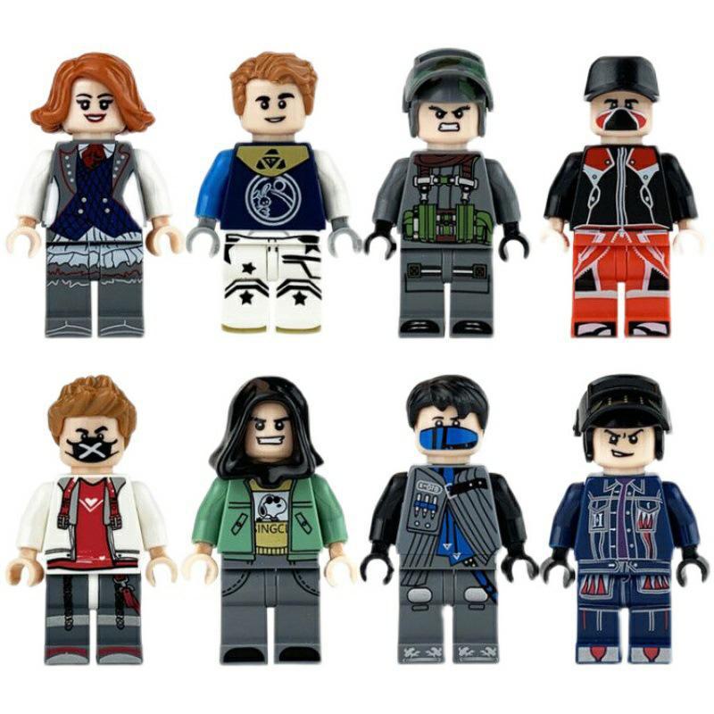 Совместимые с Lego минифигурки Городская полиция Военная сборка Игрушки - Образовательные подарки