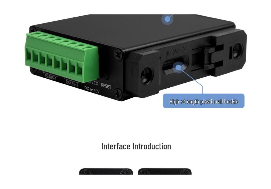 Dual RS485 to RJ45 Ethernet Server: Industrial Isolated Modbus Gateway with Dual Network Ports