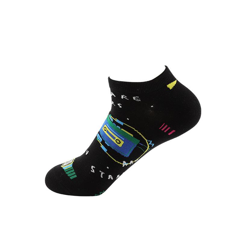 Мужские весенне-летние носки-лодочки нового стиля, уличные, хип-хоп, спортивные, с низкой посадкой, невидимые