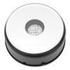 Crystal Glass Art Display Stand 7 Colors 360 degrees  Rotating LED Light Base for Home Decoration Black