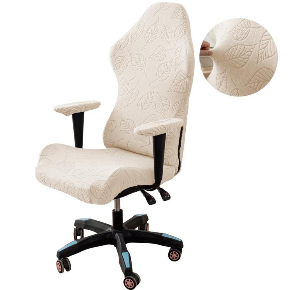 Dustproof Armchair Slipcover Jacquard Pattern Elastic Seat Cover Office Seat Cover  Computer Room
