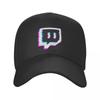 Кепка Kawaii с логотипом Twitch, бейсболка, пляжные шапки для прогулок для женщин, унисекс