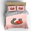 Horseshoes, red roses, stars. Bedding sets Duvet cover sets Duvet covers Pillowcases(1 * Duvet Cover 2 * Pillowcases, without duvet insert)