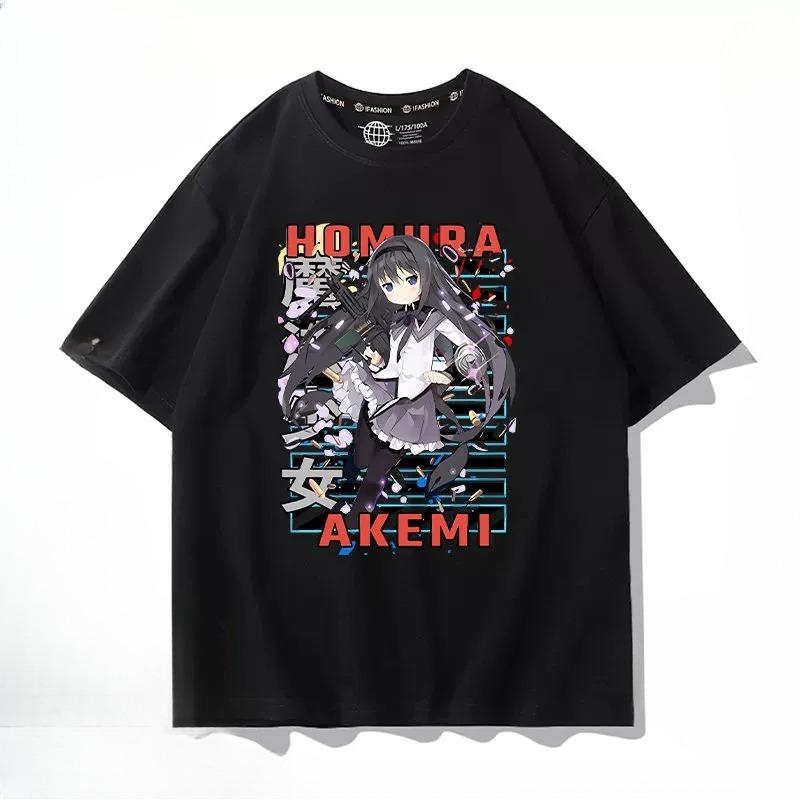 Anime Puella Magi Madoka Magica Kaname Madoka Short Sleeve T Shirt Unisex Unisex Harajuku Tops Aesthetic Graphics Tshirt Cotton Tees
