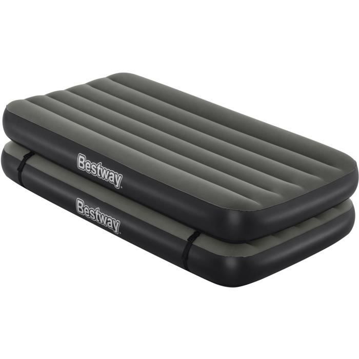 Надувная кровать 3 в 1 - BESTWAY - Airbed Tritech™ Connect and Rest™ - Двуспальная, высокая, king size - 188 x 99 x 25 см - 150 кг