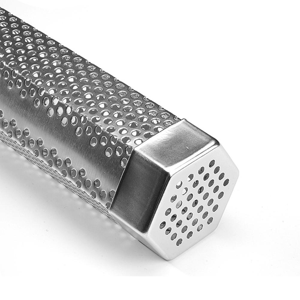 Гриль Мясо Курица Коптильная труба Многоразовая Труба для холодного и горячего копчения щепой для барбекю Кемпинг