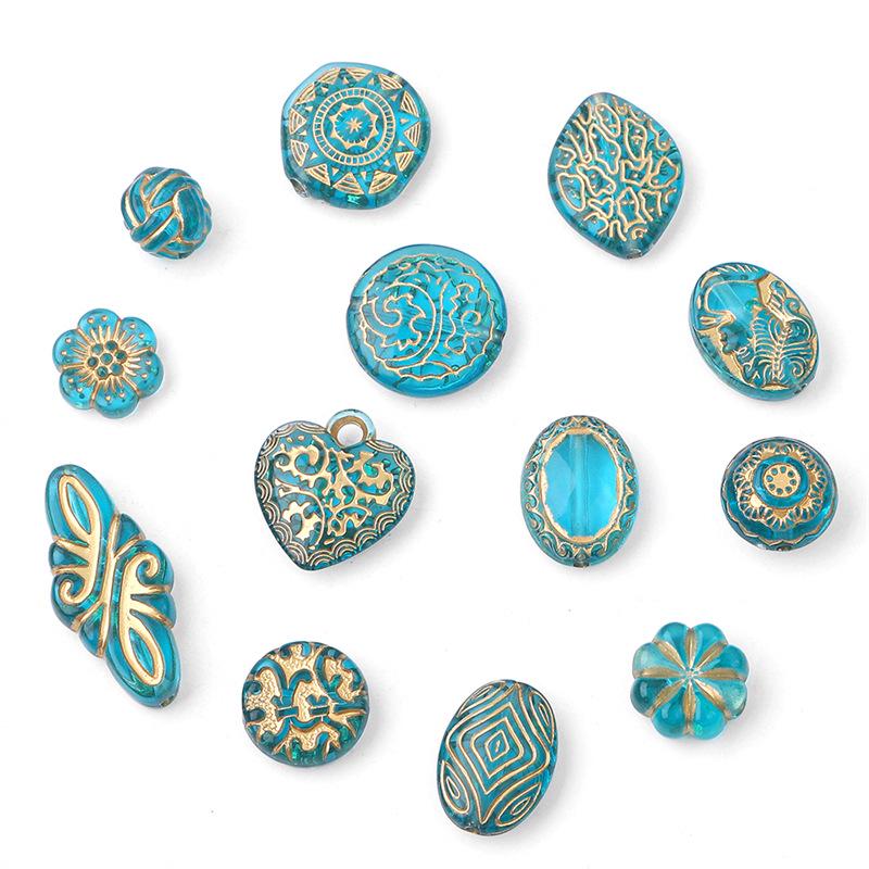 Барочные позолоченные овальные плоские бусины-оливки для изготовления украшений и серег своими руками