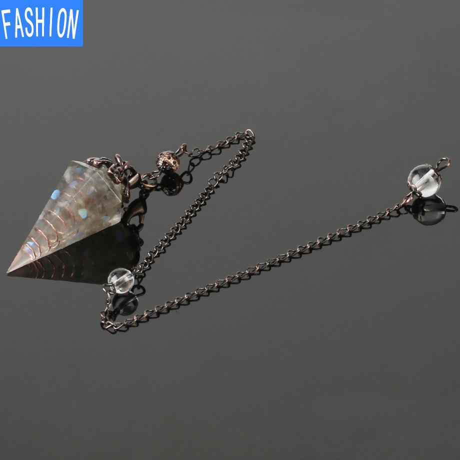 Подвеска Dream Will Focus Yoga из натурального камня, конус, исцеляющее ожерелье