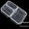 Shihua Disposable 3-Compartment Takeaway Food Containers with Lids (150 Sets)