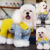 Dog Winter Clothing Lapel Collar Non-sticky Hair Thickening Puppy Overalls Warm Clothing Puppy Costume