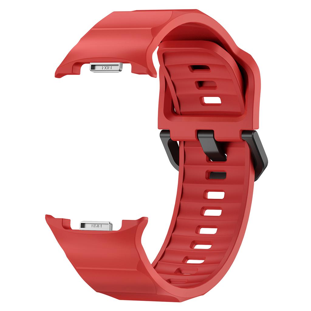 Watch Band for Samsung Galaxy Watch8 44mm/40mm/Watch8 Classic 46mm Wave Shape Silicone Strap