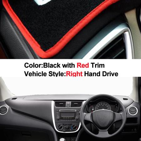 Car Inner Auto Dashboard Cover Dashmat Pad Carpet Dash Mat Cushion 2 Layers For Suzuki Celerio 2015 LHD RHD Car Styling