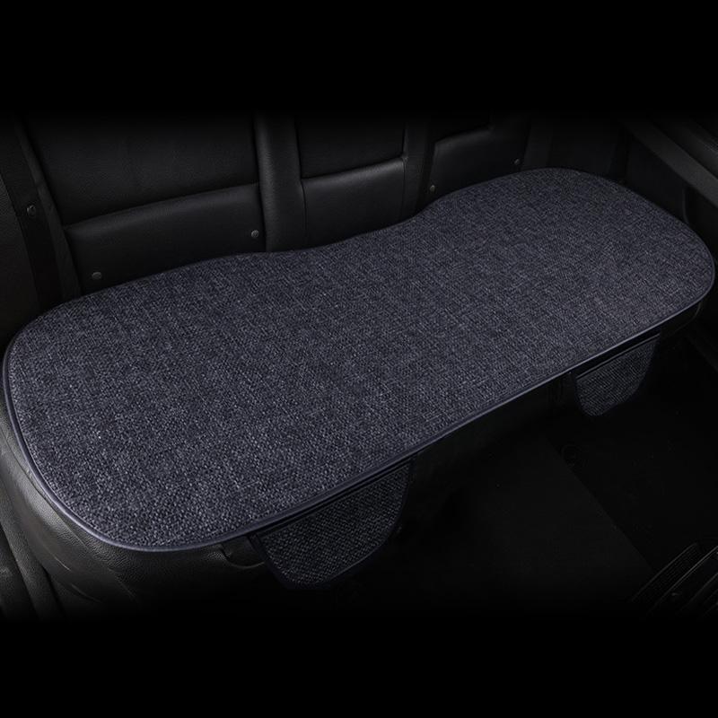Чехол на подушку сиденья автомобиля, всесезонный, универсальный, льняной, противоскользящий, дышащий, внутренняя подушка для мужчин и женщин, передняя и задняя подушка для спинки сиденья автомобиля