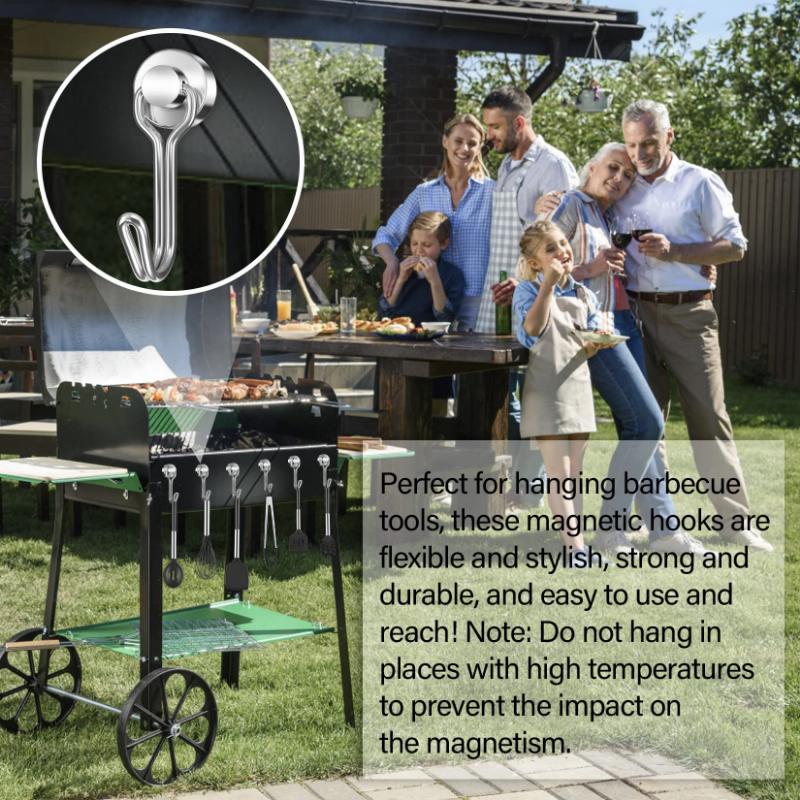 Магнитные крючки 8/16 шт 30 фунтов неодимовые магнитные крючки магнитные крючки для холодильника магнит сильные магнитные крючки для рабочего места кухни