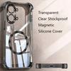 Clear Shockproof Magnetic For Magsafe Case For Huawei Pura 90 80 70 Ultra P60 P50 P40 Pro P30 Lite Wireless Charging Soft Cover