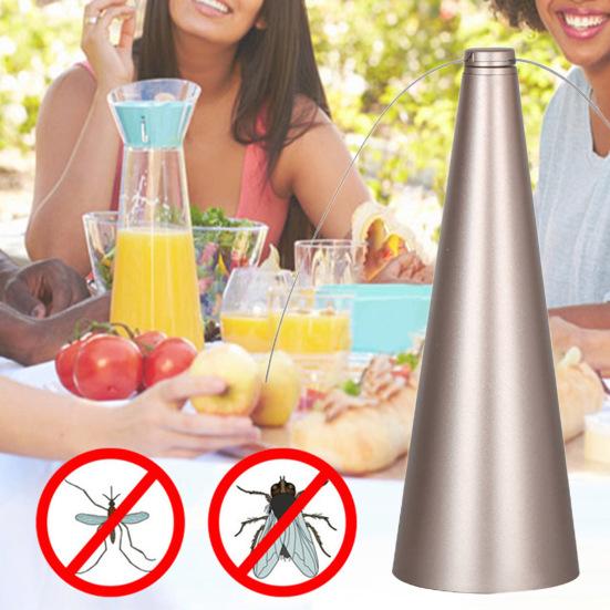 Вентилятор для отпугивания мух со светоотражающей полосой для кемпинга на открытом воздухе, рыбалки, пикника, настольный вентилятор для еды в помещении, портативный бесшумный складной вентилятор для отпугивания мух