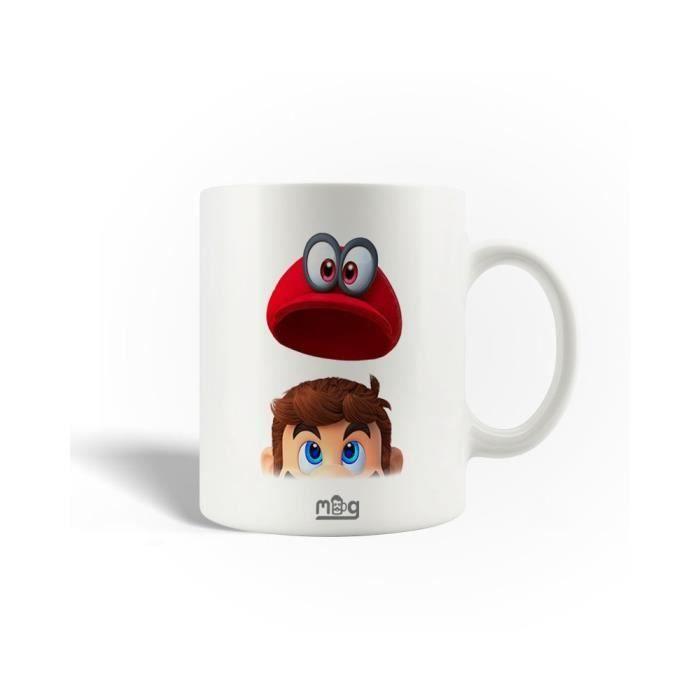 Ceramic Mug - MANIACASE - Super Mario Odyssey - 30cl - Dishwasher Safe - White