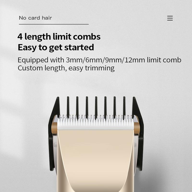 Профессиональный электрический парикмахерский набор, электрическая машинка для стрижки волос, бритва, ножницы для стрижки волос с легкой головкой, перезаряжаемая машина для стрижки волос для мужчин