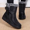Fashion Boots Woman Snow Solid Shoes Women Platform Shoes Woman New Waterproof Mid High Boots Soft Botas Mujer Winter Girls Boots