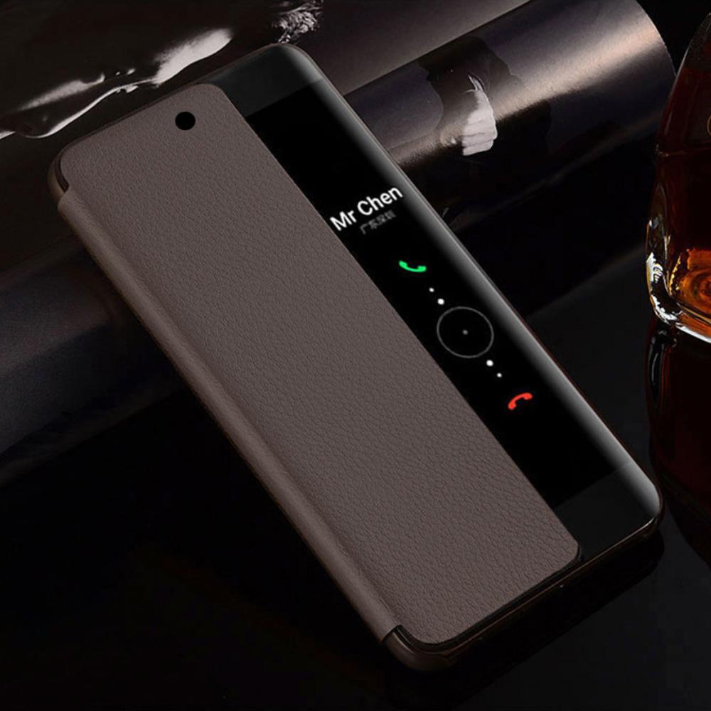 Умный чехол-книжка Smart View для Huawei P50 Pro, P40, P30 Lite, P20, P10 Plus, Mate 20 Lite, Mate 20, Mate 10 Pro с функцией Авто Сон/Пробуждение и Защитой Всего Корпуса