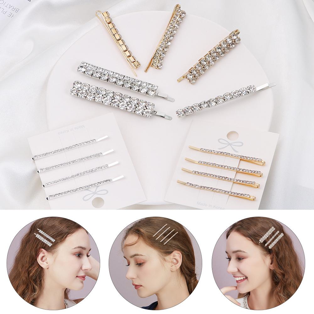 Hair Styling Diamondl Hairgrip Shining Crystal Barrettes Rhinestones Hairpins Hair Clips Set