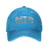 MTB Mountain Bike Mountain Bike Downhill Gift Baseball Cap Vintage Distressed Denim Sun Cap  Outdoor Activities Gift Hats Cap