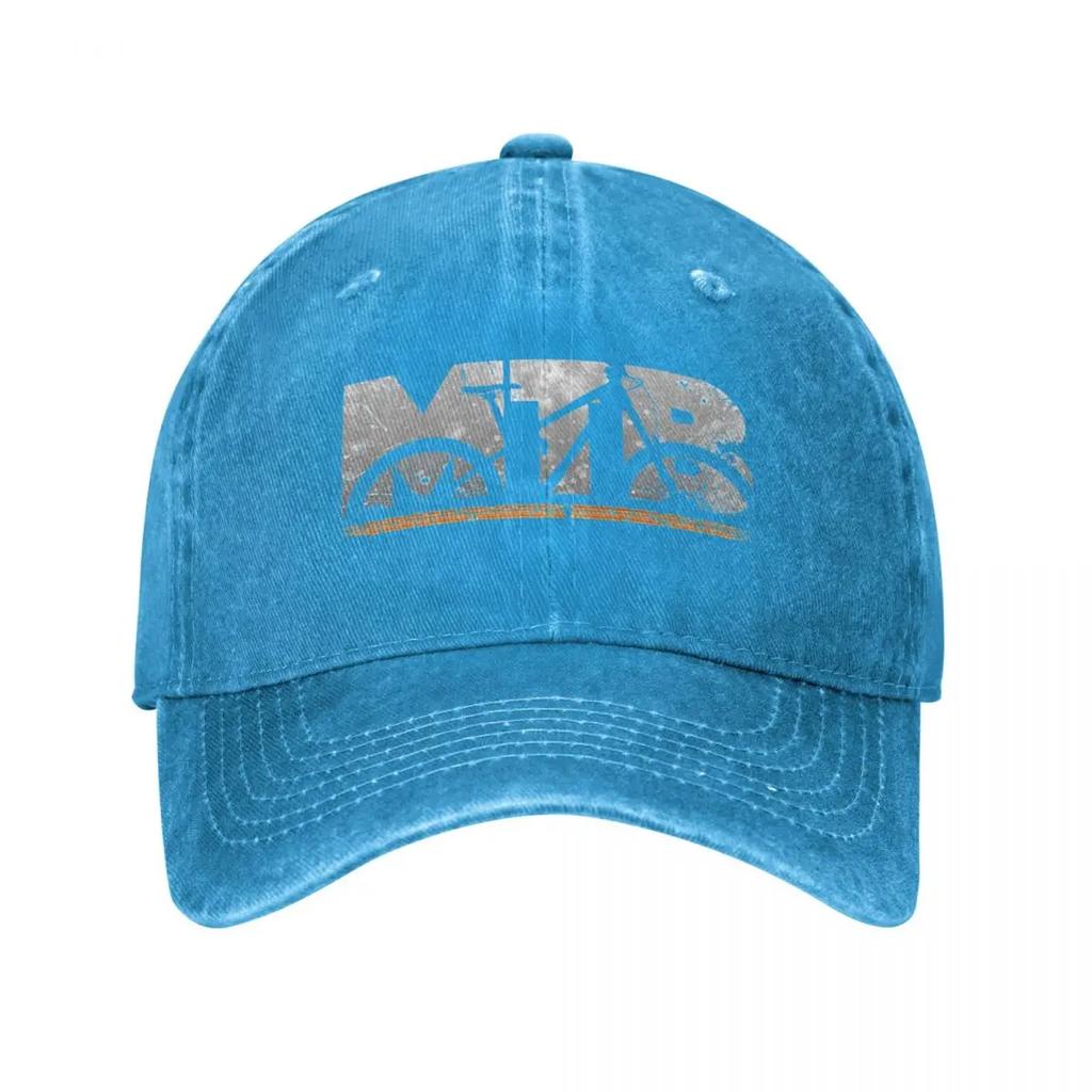MTB Mountain Bike Mountain Bike Downhill Gift Baseball Cap Vintage Distressed Denim Sun Cap Outdoor Activities Gift Hats Cap