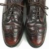 Rare Vintage Coburne Square Long Wingtip Shoes Burgundy Size 8.5D (26.0-26.5) Men's(USED)