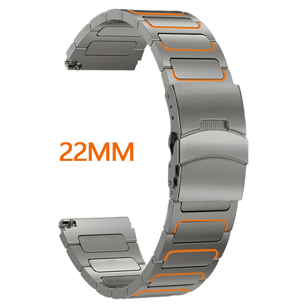 22-миллиметровый титановый ремешок для Amazfit Balance GTR 4/3/2 Роскошный деловой браслет для Huawei Watch GT5 Pro GT4 46мм 4Pro Ultimate