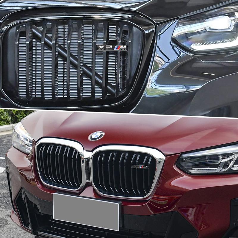 ABS Car LOGO Front Grille Emblem Accessories For BMW M X1 X2 X3 X4 X5 X6 F48 G01 E84 E83 F39 F10 F30 G11 G07 G86 G80 G60 E60 E46