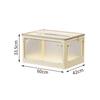 Household Toys Stackable Folding With Wheels Plastic Foldable Storage Boxes Bins Collapsible Wardrobe Clothes Organizer Cabinet