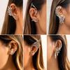 Trendy Rhinestone Elf Ear Clips: No Piercing Needed
